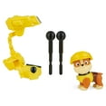 thumbnail image 3 of PAW Patrol, Rubble Action Figure with Clip-on Backpack and Projectiles, 3 of 6
