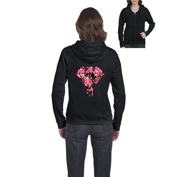 IWPF - Women's Sweatshirt Full-Zip Pullover - Diamond
