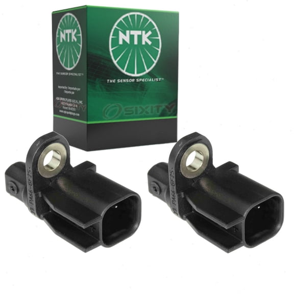 2 pc NTK Rear ABS Wheel Speed Sensors compatible with Ford Focus 2012-2018