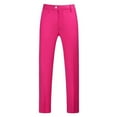 thumbnail image 1 of Zszcpp Work Pants Men Classic Veneer Crease Flat Faddish Comfy Solid Straight Leg Trousers Casual Trouser, 1 of 2