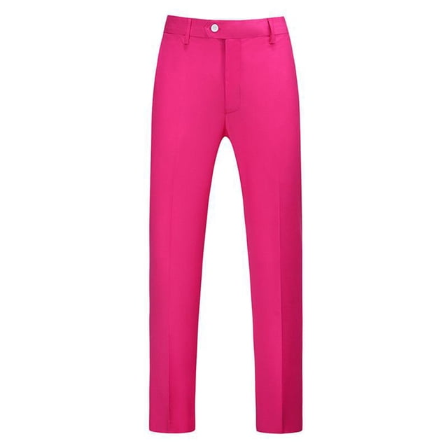 Zszcpp Work Pants Men Classic Veneer Crease Flat Faddish Comfy Solid Straight Leg Trousers Casual Trouser