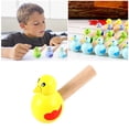 thumbnail image 3 of FRCOLOR Whistle Bird Durable Wood and PVC Musical Instrument Toy for Playing Perfectly Made Multi Color 4 Pack,2.17"X1.46"X0.98", 3 of 4
