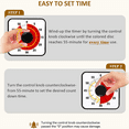 thumbnail image 4 of Visual Countdown Timer, Oversize Classroom Visual Timer for Kids and Adults, Durable Mechanical Kitchen Timer Clock, 4 of 6
