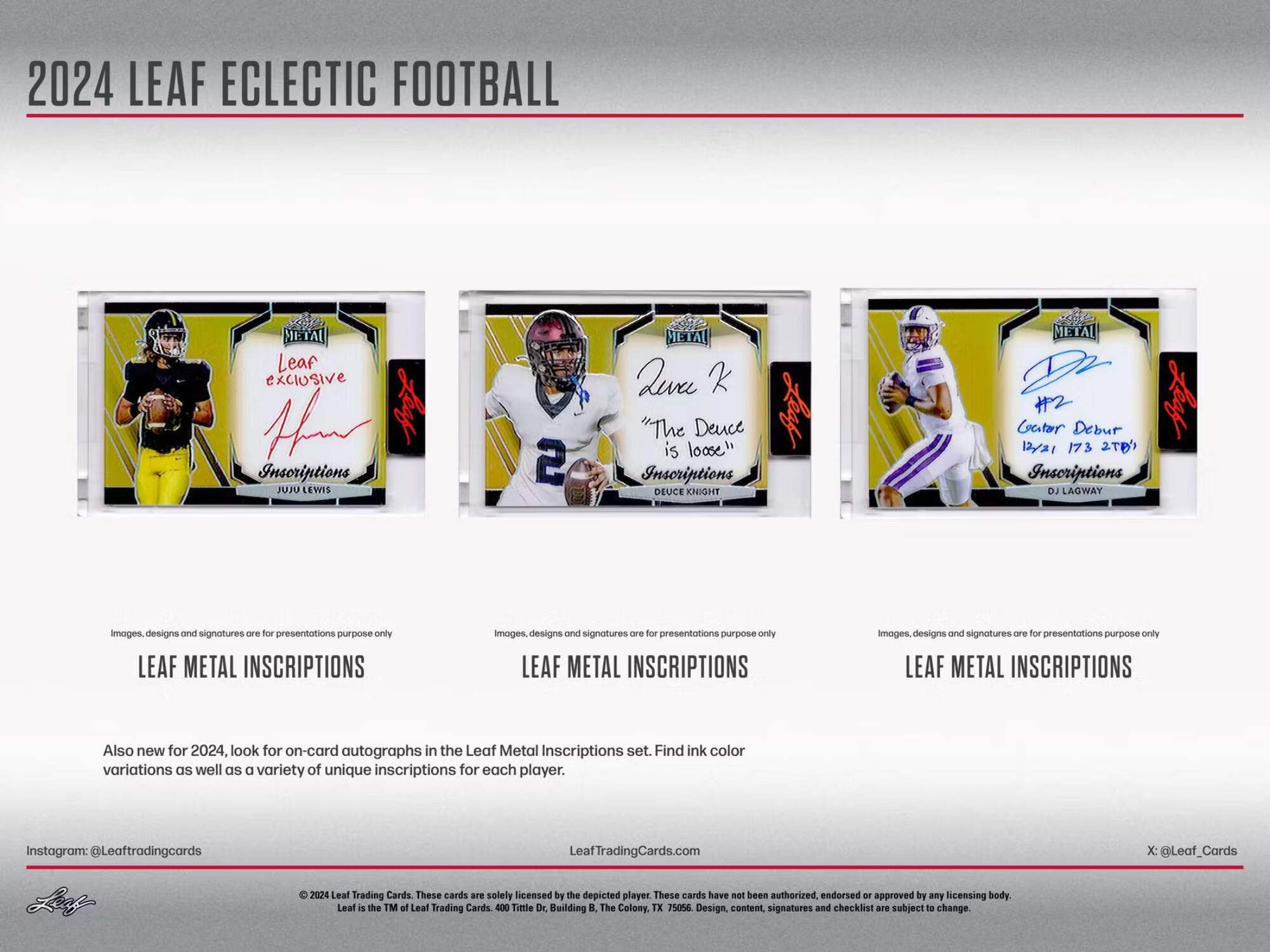 2024 Leaf Eclectic Football Jumbo Box