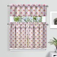 thumbnail image 2 of Kitchen Curtains 36 Inch Short - 3 Panel Set Watermelon Print, Rod Pocket Window Curtains 100% Polyester, Tropical Fruit Valance for Farmhouse, Cafe, Living Room, Bedroom, Easy Wash, 2 of 6