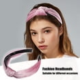 thumbnail image 2 of Diadema de Terciopelo Anudadas Unique Bargains Rosa 1,2 Pulgadas Ancho, 2 of 7