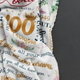 thumbnail image 3 of 100th Birthday Gifts for Women, Gifts for 100 Year Old Woman, 100 Bday Gift Ideas, Best Gifts for Women Turning 100, 100th Birthday Decorations, 100-Year-Old Bday Gift Blanket 60 x 50, 3 of 6
