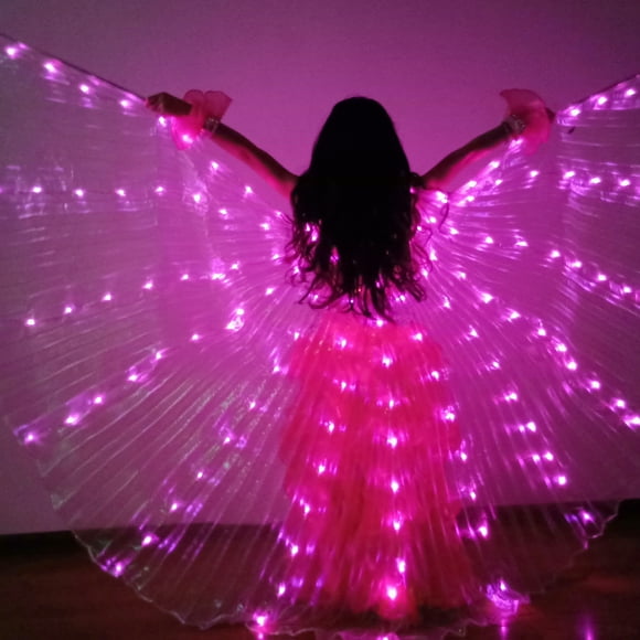 Pudcoco Children Adults Light Wings+Butterfly Shape Luminous Dance Props