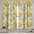thumbnail image 2 of Ambesonne Vintage Valance & Curtain, Narcissus Wildflowers, 55"x36", Yellow Cream Pale Green, 2 of 6