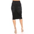 thumbnail image 3 of Fashion2Love Women's Juniors/Plus Size Elastic Waist Pull-On Stretch Denim Skirt, 3 of 6
