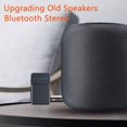 thumbnail image 3 of Adaptador Bluetooth para coche, adaptador inalámbrico Aux Bluetooth 5.0 con llamadas manos libres, receptor Bluetooth para coche, auriculares y sistemas estéreo domésticos (conexión dual, 12 horas de, 3 of 7