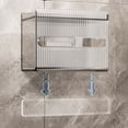 thumbnail image 4 of Acrylic Toilet Paper Storage Box, Wall Mounted Paper Roll Holder, 4 of 9