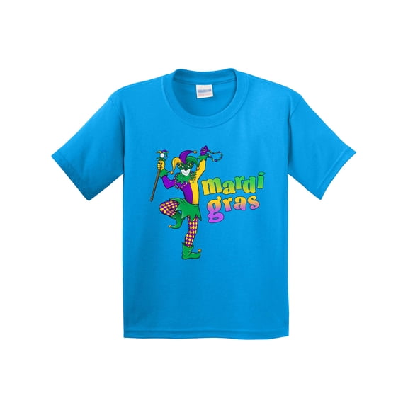 Inktastic Mardi Gras Jester Celebration Youth T-Shirt