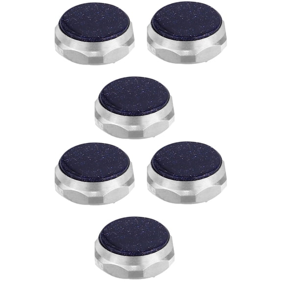 KALLORY Black Trumpet Valve Buttons Accessories for Musical Instruments 6 Pieces Replacement Parts