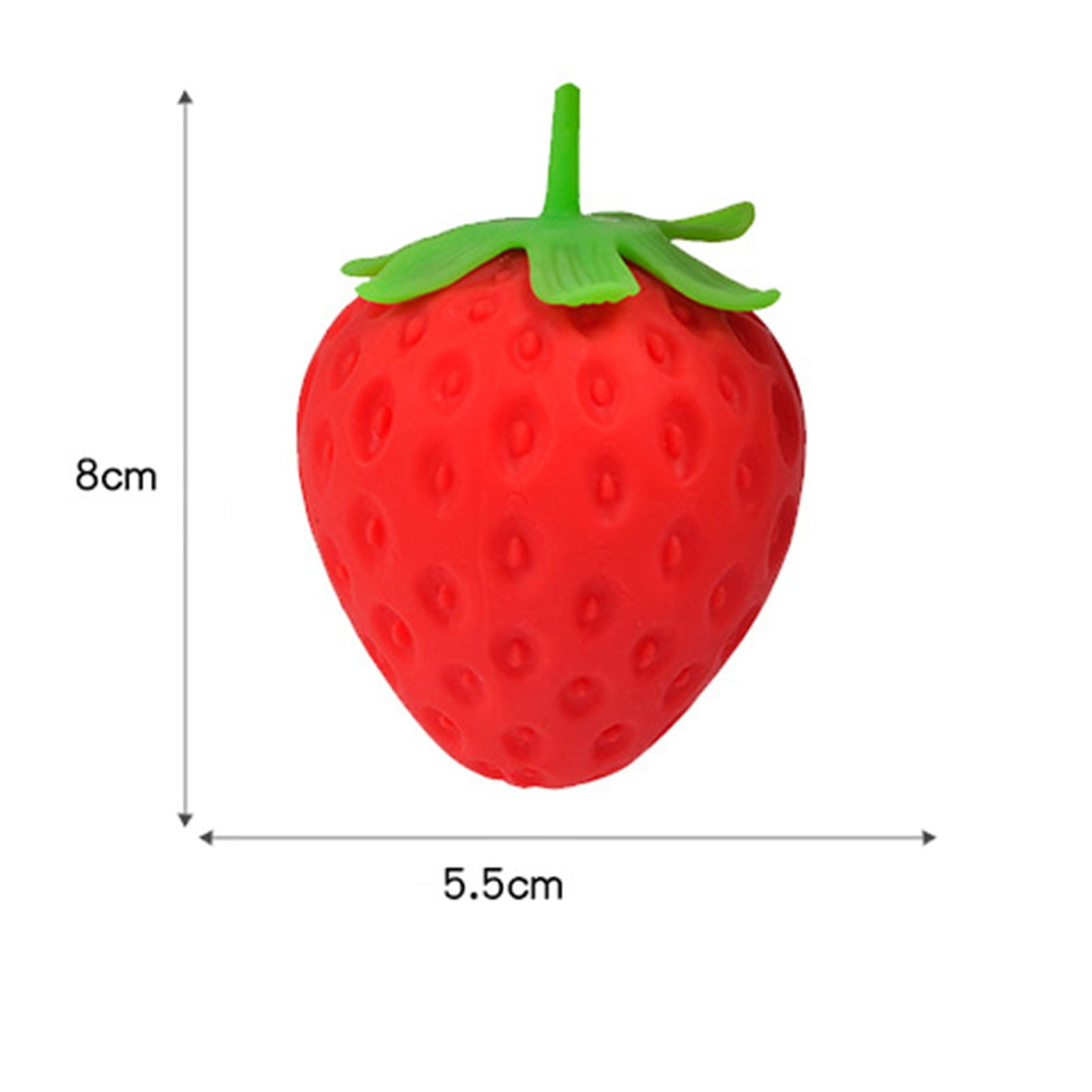 Squeezy STRAWBERRY Sensory Toys, Slow Rising Squishy Relief Soft Tress Relief & Fidget Toys, Fruit Toys