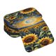 thumbnail image 4 of Easygdp Starry Sky Moon Sunflower para Estuche de Lápices con Tapa Flip, Suministros de Oficina y Universidad para Adolescentes y Adultos, 4 of 7