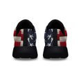 thumbnail image 4 of Memorial Day Veteran Kneeling ChriStCross American flag Shoes Sneakers Black Size 9, 4 of 7