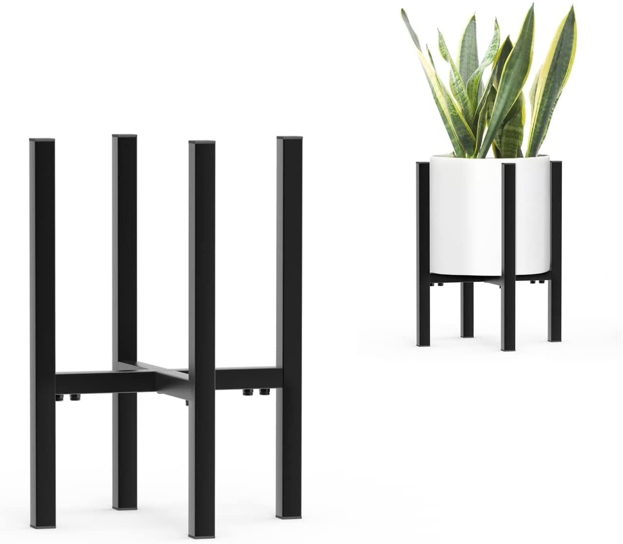 Adjustable Plant Stand, Iron Flower Stand for 812 Inch Flower Pot Plant Pot Stand with Legs for