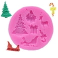 thumbnail image 4 of Molde de silicona de Papá Noel, molde de pastel de Chocolate, molde de decoración de Fondant DIY Wmkox8yii  gf12118, 4 of 9