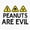 1pcs, variant on S Are Evil-Danger Hazard Signs Allergy Er, Phone Decal Water Bottle Stickers Car Decals, Funny Birthday Gift