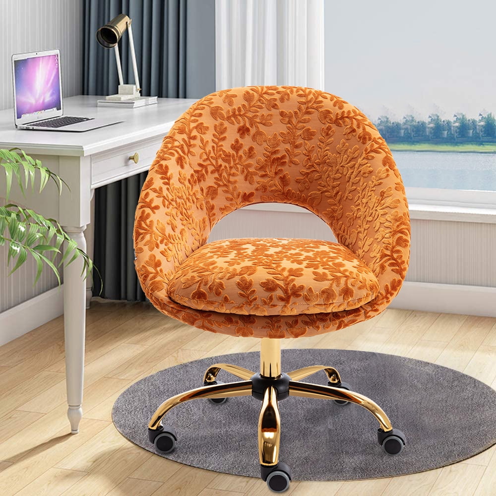 SEVENTH Desk Chair, Computer Chair with Velvet Upholstered Seat, Office