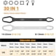 thumbnail image 2 of Juego de llaves universales ZHAOCHENG 8-22 mm herramientas de llave ajustable autoajustables de doble extremo 2 piezas, 2 of 5