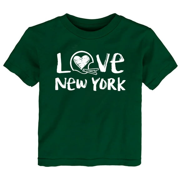 Future Tailgater Chalk Art Love Infant Toddler Youth T-Shirt for New York Green Fans