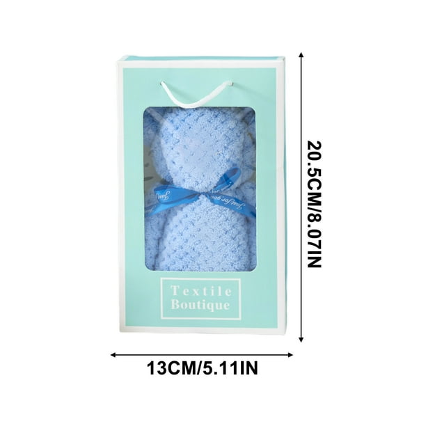 Yhmxh Paños de algodón, toallas de tela con diseño de piña tejidas a mano, toallas de regalo con forma de oso, toallas de mano de alta densidad con diseño de forro polar, toallas de mano estilo INS.