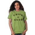 thumbnail image 3 of Chips and Guac Food Lover Workout Gym Plus Size Crewneck Graphic Tee Shirt Brisco Brands 2X, 3 of 5