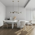 thumbnail image 2 of Manhattan Comfort Conrad 17.3" Tweed/Metal Dining Chair in Wheat (Set of 2), 2 of 10