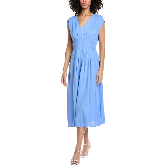 Nanette Nanette Lepore womens Sleeveless Midi Dress, XL, Blue