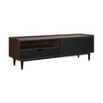 thumbnail image 6 of Manhattan Comfort Duane TV Stand from Engineered Wood in Dark Brown & Black, 6 of 7