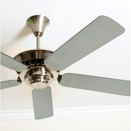 Solid Gray Fancy Blade Ceiling Fan Blade Covers Home Decor
