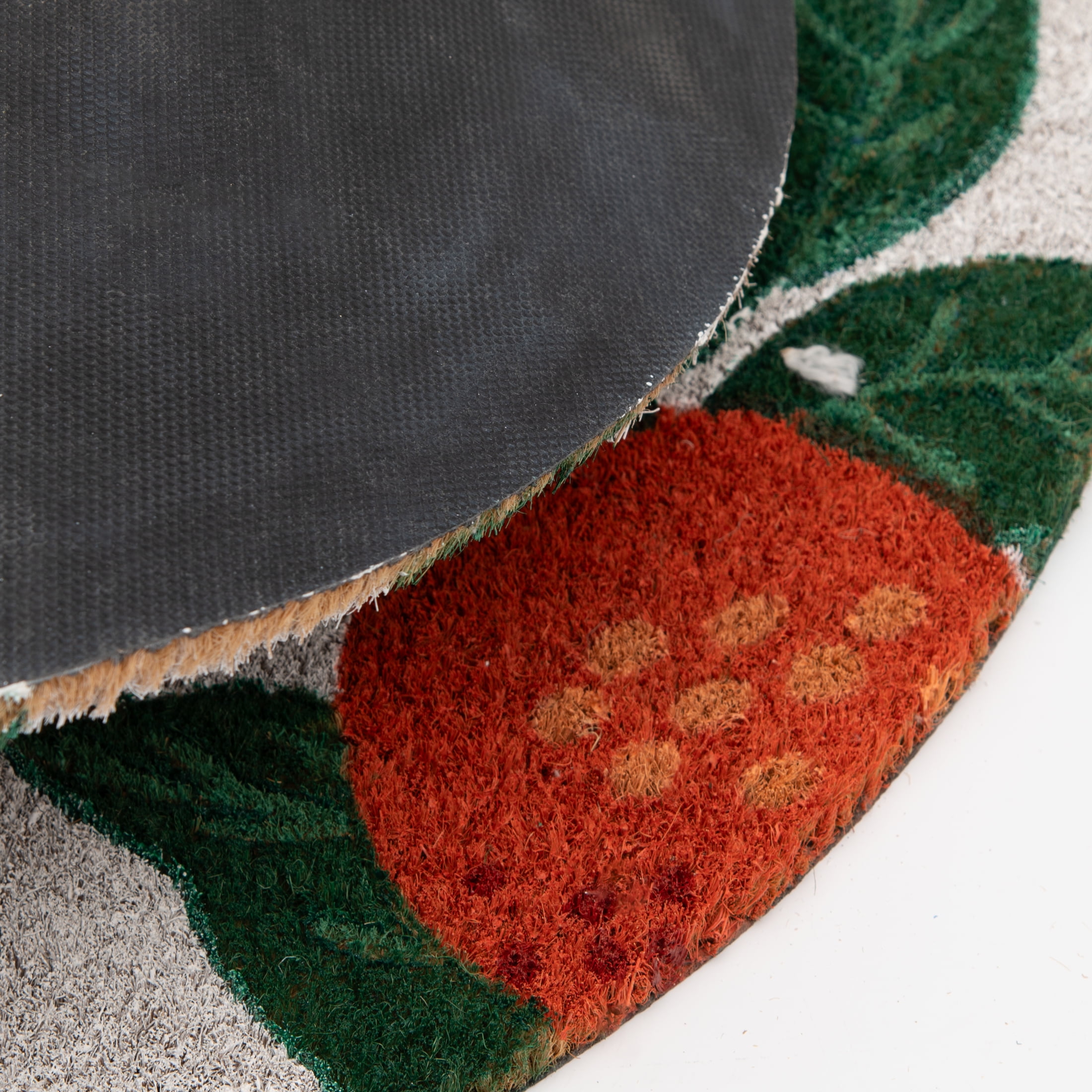 Mainstays by Becky G. & Alejandra Coir Outdoor Mat, Orange & Green, 18" x 30"