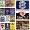 thumbnail image 2 of Dodge Cars Trucks Bus Service Decor Vintage Metal Tin Signs Classic Car Batteries Wall Plate Garage Painting Plaque YK046, 2 of 30