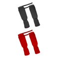 thumbnail image 1 of 2 pares de espinilleras para hombre, accesorios para boxeo L rojo y negro, 1 of 9
