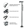 thumbnail image 2 of SNNROO Walking Cane  Adult Collapsible Cane for Walking Self Standing Adjustable Folding Cane with T Handle & Pivot Base Lightweight for Seniors-Black, 2 of 7