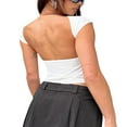 thumbnail image 3 of PENGXIANG T-Shirts Slim Fit Manches Courtes d'Été pour Femmes Streetwear, 3 of 4