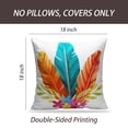 thumbnail image 2 of LALILO Throw Pillow Covers Watercolor Boho Bouquet Feathers Cushion Cover 18" x 18", 16 Pack, 2 of 6