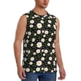thumbnail image 2 of Daiia Daisy Printed Men's Tank Tops,Casual Soft Sleeveless Gym Muscle Shirts Bodybuilding Tee-Large, 2 of 8