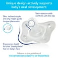 thumbnail image 6 of Chicco PhysioForma® 100% Soft Silicone Mini Glow-in-the-Dark One-Piece Pacifier, Orthodontic Nipple Supports Breathing, BPA & Latex Free, Reusable Sterilizing Case, 2-6 Months, 2pk - Clear, New, 6 of 13