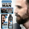 thumbnail image 3 of SharkTRUE Natural Black Beard & Hair Dye Shampoo: Quick, Easy, At-Home Solution, 3 of 8