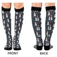 thumbnail image 2 of joogoo Christmas Snowmans Socks Women Men Knee High Sock, 2 of 8