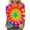 Multicolor Plus Size Blouse for Women_t, variant on CYMMPU Spring Tops Round Neck Summer Fashion Shirts Blouses for Women Dressy Casual Loose Fit 3/4 Sleeve Tie Dye Tunic Tops Ombre T-Shirts XXXXL