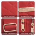 thumbnail image 6 of Yoziaaoa 3 Pcs Women Bag Messenger Bag Casual Chest Bag Large Capacity Backpack Embroidery Diamond Shoulder Crossbody Bag(Red), 6 of 6
