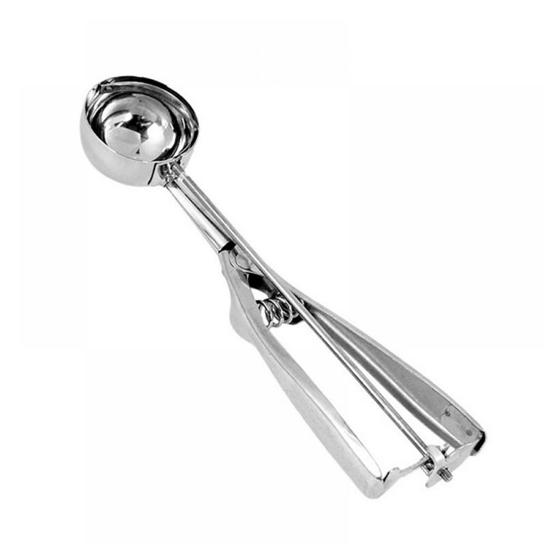 Ice Cream Scoop,Cookie Scoop Spring Loaded with Trigger Release,Stainless Steel Muffin Scoops for Baking,Fruit and Meatball,3 Size Optional, Size