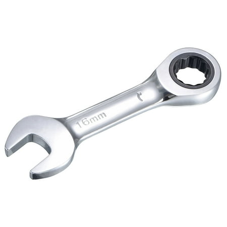 

Uxcell CCR-V Stubby Ratcheting Combination Wrench Metric 72 Teeth 0.63 inch