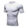 thumbnail image 4 of COSFO Crew Neck Men T Shirts Athletic Short Sleeve Solid Tops Workout Slim Dry Fit Pullover Classic T-Shirt, 4 of 5