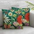thumbnail image 3 of PHYHOO Hand Painting Flowers Pattern Decorative Soft Throw Pillow Case Cushion Covers, 3 of 5