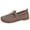 Khaki, variant on T Strap Loafer Flats For Women Hollow Fly Knit Mesh Single Square Gold Metal Buckle Round Toe Slip On Flat Loafer Shoe Footwear